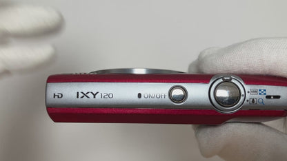 [Exc+5] Canon IXY 120 Red 16.0MP Digital Camera ELPH 135 #9612