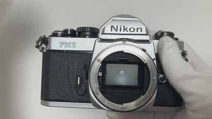 [Exc4] Nikon FM2 Silver 35mm SLR Film Camera Body F #7412