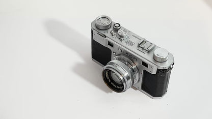 [Exc+4] Nikon MS Black Sync Rangefinder + [AS-IS] NIKKOR-H.C 5cm f/2 #2832