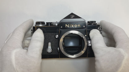[Exc+4] Nikon F Eye level Black 35mm Film Camera NIKKOR Non-Ai 28mm f/3.5 Lens