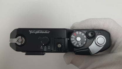 [N Mint] Voigtlander Bessa-R Black + COLOR-SKOPAR 35mm F/2.5 MC Lens #5914